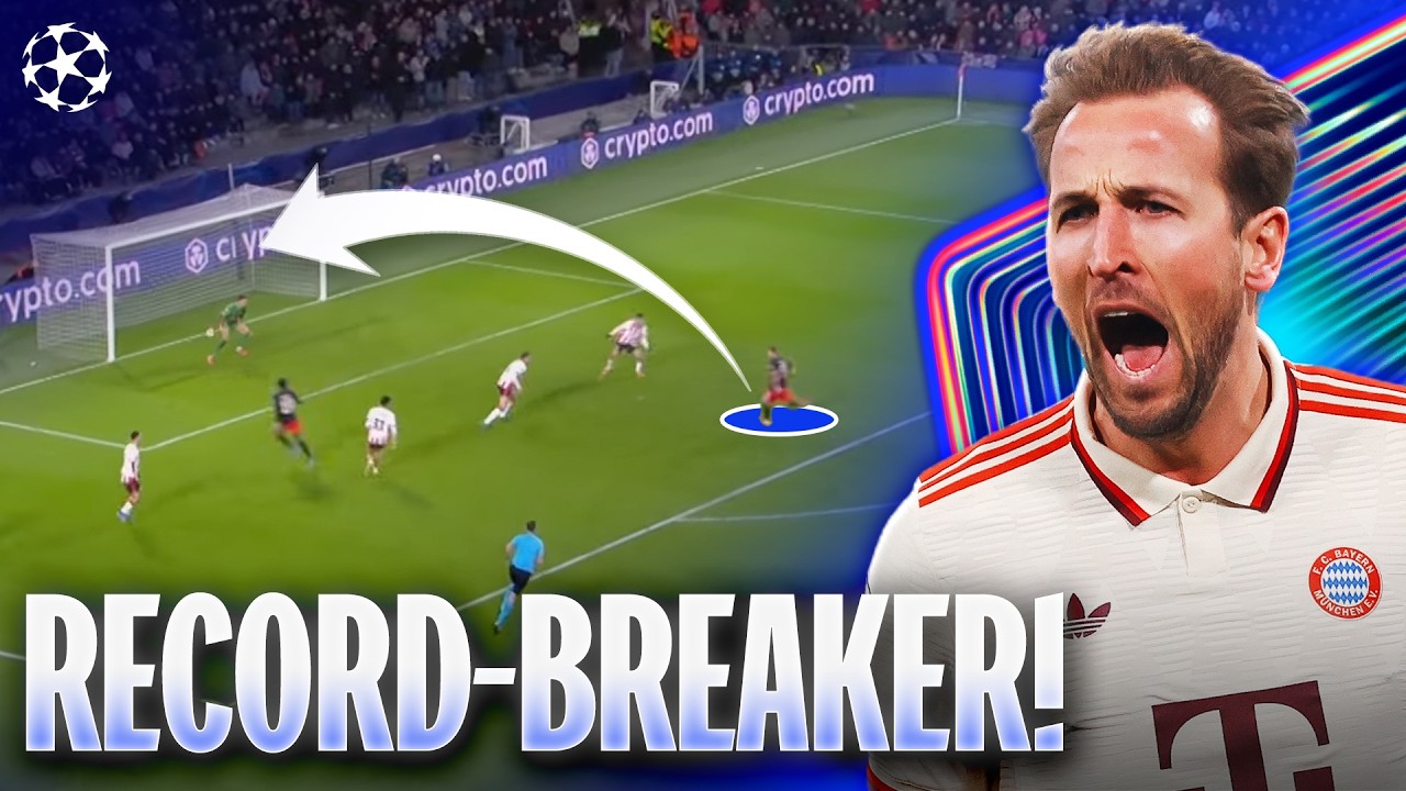 Harry Kane Equals Ronaldo & Lewandowski's RECORD! (8 Goals in 8 UCL Games)